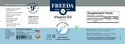 Label for Vitamin D3 1000 IU