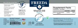 Label for Vitamin D3 2000 IU