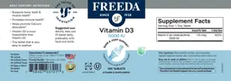 Label for Vitamin D3 5000 IU