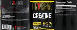Label for Creatine Unflavored