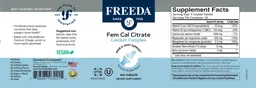 Label for Fem Cal Citrate