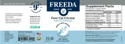 Label for Fem Cal Citrate