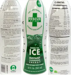 Label for ICE Green Tea