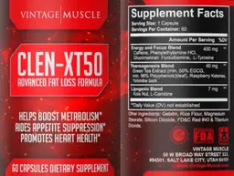 Label for CLEN-XT50