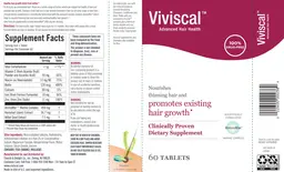 Label for Viviscal Advanced Hair Health