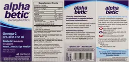 Label for Omega-3 EPA+DHA Fish Oil