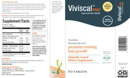 Label for Viviscal Man Advanced Hair Health