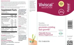 Label for Viviscal Advanced Hair Health