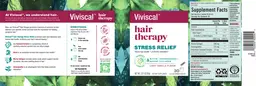Label for Hair Therapy Stress Relief Light Vanilla Flavor