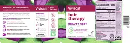 Label for Hair Therapy Stress Relief Unflavored