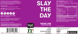 Label for Slay the Day Tangerine Lemon