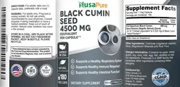Label for Black Cumin Seed