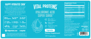 Label for Hyaluronic Acid Super Surge