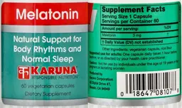 Label for Melatonin