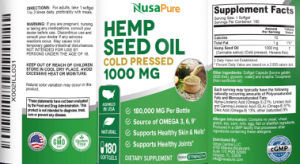 Hemp Seed Oil 1000 mg