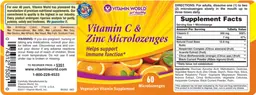 Label for Vitamin C & Zinc Microlozenges