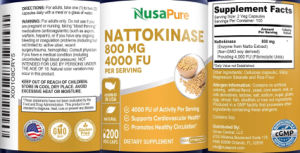 Nattokinase 800 mg 4000 FU