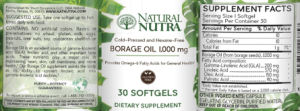 Borage Oil 1,000 mg