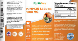 Pumpkin Seed Oil 1000 mg
