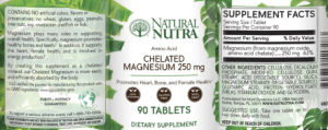 Chelated Magnesium 250 mg