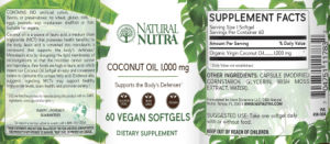Coconut Oil 1,000 mg