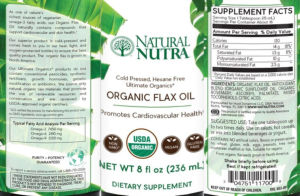 Organic Flax Oil