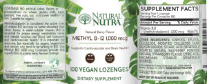 Methyl B-12 1,000 mcg Natural Berry Flav