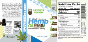 Full Spectrum Hemp Oil Not Flavored 500 