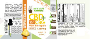 CBD + CBG Maui Pineapple 1250 mg
