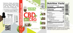 CBD + CBG Watermelon 500 mg