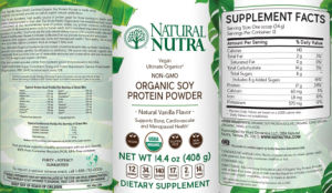 Organic Soy Protein Powder Natural Vanil