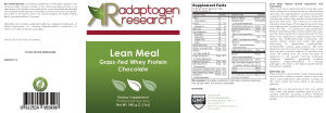 Lean Meal Grass-Fed Whey Protein Chocola