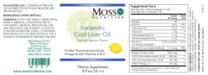 Icelandic Cod Liver Oil Natural Lemon Fl