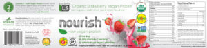 Nourish Organic Strawberry Vegan Protein