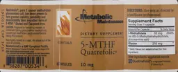 Label for 5-MTHF Quatrefolic