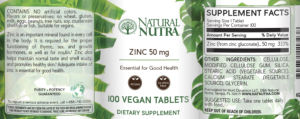 Zinc 50 mg