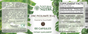 Zinc Picolinate 30 mg