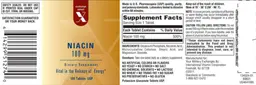 Label for Niacin 100 mg