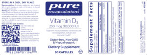 Vitamin D3 250 mcg (10,000 IU)