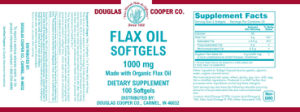 Flax Oil Softgels 1000 mg