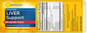 Label for Extra Care Liver Support