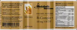 Label for B-Complex + 10 mg 5-MTHF