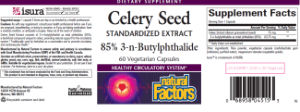 Label for Celery Seed