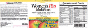 Label for Women's Plus MultiStart