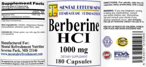 Berberine HCl 1000 mg