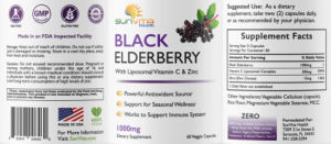 Black Elderbarry with Liposomal Vitamin C & Zinc