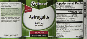 Astragalus 1,000 mg