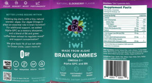 Brain Gummies Natural Elderberry Flavor