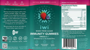 Immunity Gummies Natural Mixed Berry Fla
