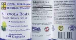 Rhodiola Rosea 900 mg